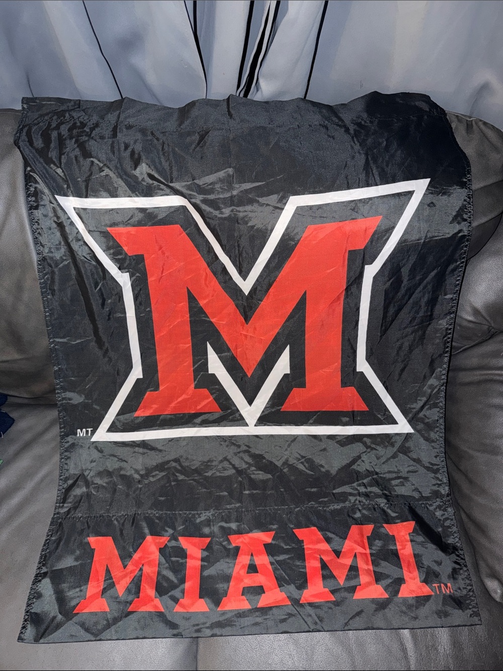 Ohio Oxford university of Miami Red M Logo Flag